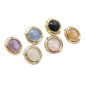 Комбинация запонок с полым жемчугом и пуговицами для воротника в стиле Hengchuang Xiaoxiang