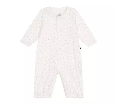 комбинезон A0CHN 1 месяц 54 см [Petit Bateau] 2-сторонний кремовый/многоцветный