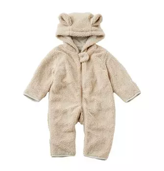 Комбинезон детский кигуруми комбинезон с ушками [Emoca] (Бежевый, Медведь/70см)