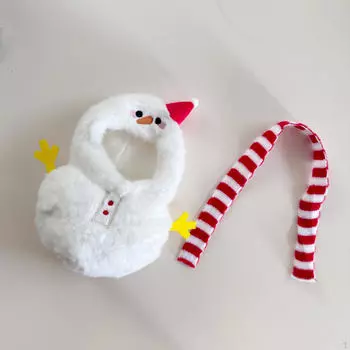 Комбинезон для куклы-девочки с шарфом для подарка на день рождения для детей, симпатичные модные наряды со съемной подвеской