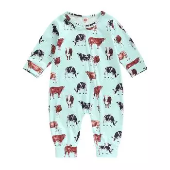 Комбинезон для маленьких девочек и мальчиков, 3 мес, 6 мес, 12 мес, 18 мес, комбинезон с длинным рукавом и круглым вырезом, косая молния, осенние боди для новорожденных 0-3 Months белый