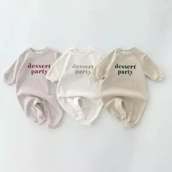 Комбинезон для маленьких мальчиков с буквенным принтом, повседневный свободный комбинезон для детей