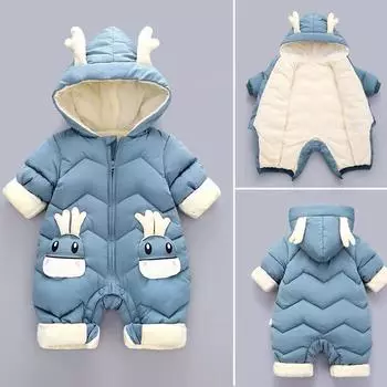 Комбинезон для новорожденных, детский зимний плюс плотный комбинезон, комбинезон для девочек, пальто для малышей, зимне-осенние комбинезоны, детская верхняя одежда, детский зимний комбинезон 33 Newborn Babies