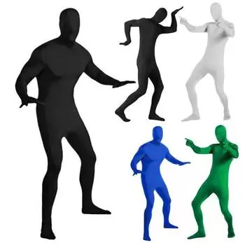 Комбинезон для выступления на сцене с застежкой-молнией, полный наряд, костюм для косплея на Хэллоуин и карнавал 140cm зелёный