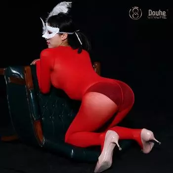 Комбинезон с бесшовными чулками Qinghe 10D - сексуальные, прозрачные чулки на все тело, нижнее белье, пижама для женщин Open Crotch