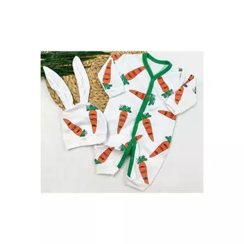 Комбинезон с морковным принтом