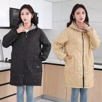 Комбинезон Winter Plus Velvet, с длинными рукавами, утепленный, наружный хлопковый комбинезон, комбинезон для работы в ресторане L чёрный