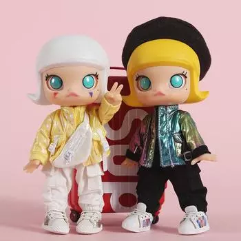 Комбинезон XiDonDon, брюки для Ob11, Molly, GSC, 1/12 BJD, одежда для кукол, игрушки, аксессуары для кукол белый