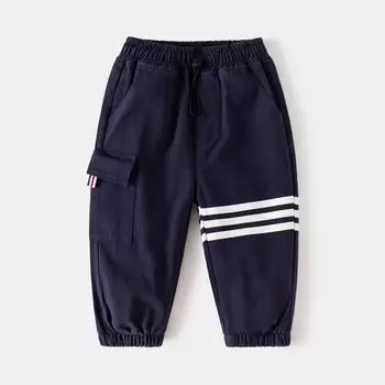 Комбинезоны для мальчиков, весенние и осенние брюки, детская одежда 2025, новые брюки, детские корейские версии, детские повседневные брюки 90cm