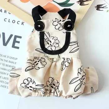 Комбинезоны для собак с принтом кролика, платье-слинг для собак, летняя зимняя одежда для домашних животных, юбка для щенков, одежда для собак 01-XL