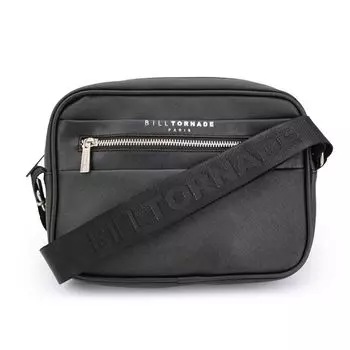 Комбинированная черная сумка через плечо BILL TORNADE Petit чёрный