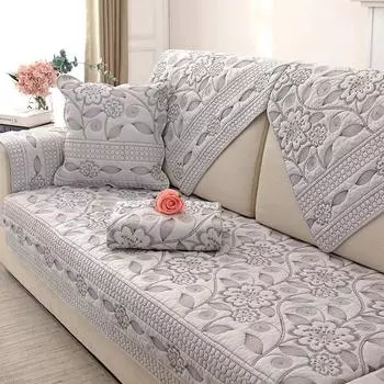 Комбинированная диванная подушка с 3D тиснением, противоскользящая тканевая подушка на четыре сезона, современный чехол для дивана, спинка, полотенце 70x70cm