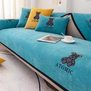 Комбинированная подушка для дивана Four Seasons, европейский универсальный чехол для дивана, простой и нескользящий высококачественный утолщенный коврик для дивана для гостиной 70x70