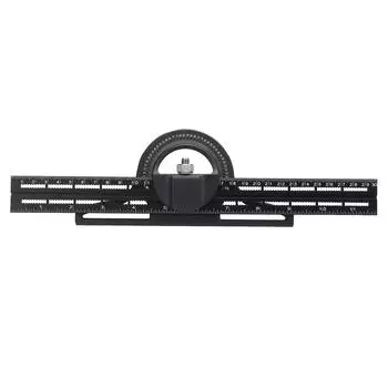 Комбинированная угловая линейка многофункциональная подвижная деревообрабатывающая горизонтальная универсальная нониусная линейка Protra