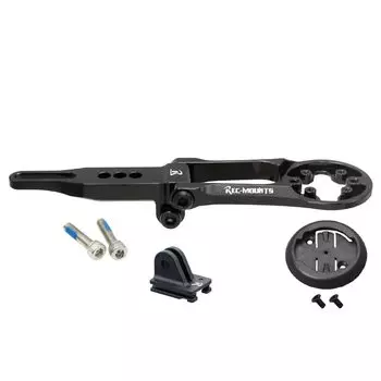 Комбинированное крепление для велокомпьютера, встроенная встроенная велокомпьютерная камера GoPro или фонарь Cateye могут быть установлены (Крепление для записи) Ваху/Пионер (для