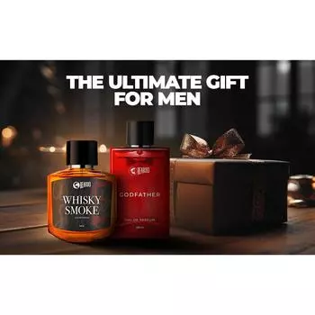 Комбинированные духи Beardo Whisky Smoke 50 мл и духи Mafia 50 мл | Стойкие духи для мужчин | Подарочный набор