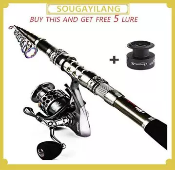 Набор принадлежностей для рыбалки: удочка, катушка, запасная катушка 1.8m Rod&XY2000