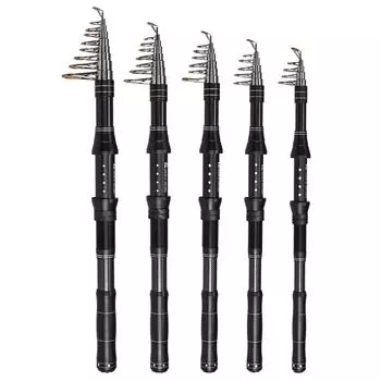 Комбинированные удочки и катушки Телескопическая удочка с комбинированным комплектом спиннинговой катушки Приманки для лески 180