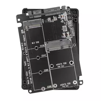 Комбинированный B-ключ M.2 NGFF и SSD-накопитель MSATA в корпуса-переходники SATA 3.0
