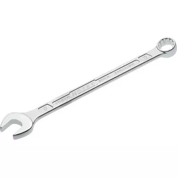 Комбинированный гаечный ключ HAZET Комбинированный гаечный ключ Хромированная головка гаечного ключа Угловая торцевая головка гаечного ключа Двойной шестигранник 12-гранный плоский 17 мм HAZET Double T серебряный