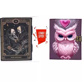 Комбинированный кожаный дневник Книга заклинаний теней ручной работы Кожаный журнал Винтажный кожаный ежедневник