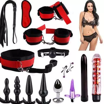 Комбинированный мужской и женский костюм SM Комбинированный многокомпонентный набор принадлежностей для взрослых