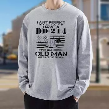 Комбинированный принт с буквами обуви Мужские футболки с длинным рукавом Футболки с круглым вырезом Повседневный свитер Мужская одежда Большие размеры XS белый