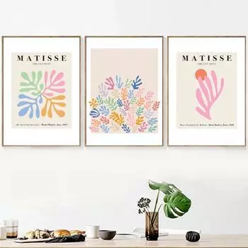 Комбинированный выставочный постер Матисса «Розовый ангел», холст, картина, абстрактные скандинавские настенные художественные принты, картины для гостиной, кафе, без рамки 21*30cm