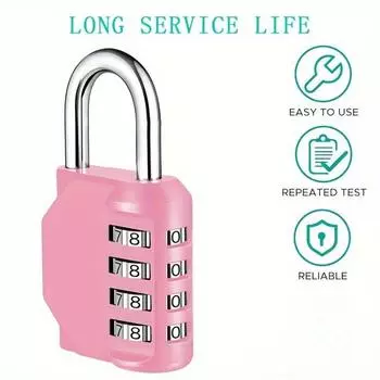 Комбинированный замок, 2 шт., комбинированный замок для улицы, 4-значный всепогодный замок для шкафчиков в школьном спортзале, спортивных шкафчиков, ящиков для инструментов и дверей 2pcs чёрный