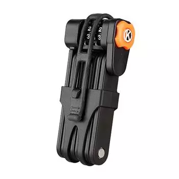 Комбинированный замок для велосипеда. Безопасный код для двух велосипедов. Противоугонная комбинация. Складной замок. Изготовленный из сплава пароль. чёрный