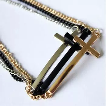 Комбинируйте и сочетайте текстуру ветра, металлический крест, простой браслет с 8 символами бесконечности чёрный