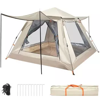 KOMCLUB One Touch Dome Two Two Front Room Front Room UV Water Pressure Resistance Water Double Защита от насекомых Легкий кемпинг для пляжа с цветущей вишней