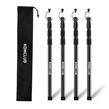 KOMCLUB тент брезентовый телескопический тент 85 см в диаметре 20 мм на 4 уровня высоты раздвижной комплект без сборки сумка для хранения тент для установки