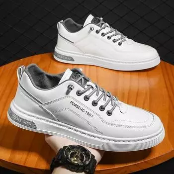 Комфортная универсальная обувь Повседневная обувь для мужчин Белые дышащие кроссовки Прогулочная теннисная обувь Трендовая обувь для вождения Плоские туфли Tenis Hombres 42
