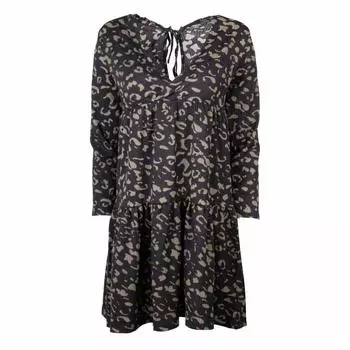 Комфортное платье, легкое, эластичное, мягкое, эластичное, устойчивое, женское JDY XS чёрный