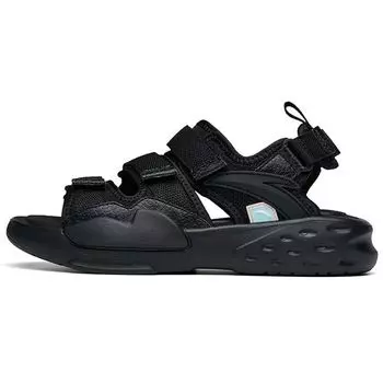 Комфортные модные пляжные сандалии Anta женские сандалии черные 922226963-4 35.5