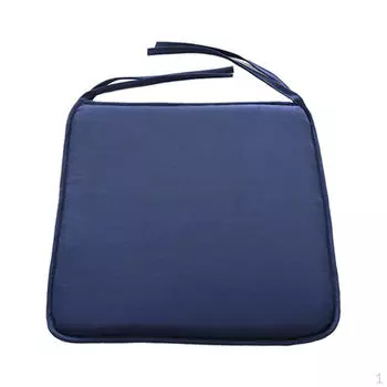 Комфортные подушки с завязками для дома темно-синий