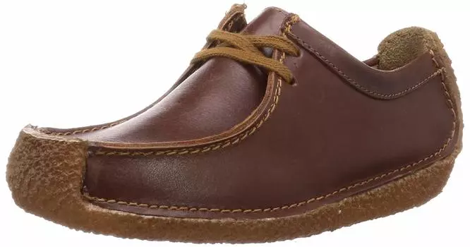 Комфортные туфли Natalie из натуральной кожи каштанового цвета 24 см [Clarks] Слипоны
