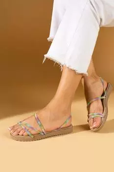 Комфортные женские сандалии Shiny Stone с тонкими ремешками 020-760-24