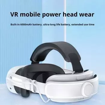 Комфортный ремешок для гарнитуры VR Регулируемая вращающаяся ручка Сверхлегкий эргономичный дизайн Ремешок для головы для Meta Quest 3S/для Meta Quest 3 белый