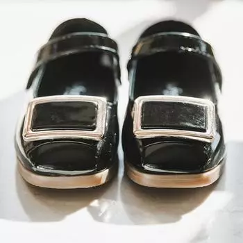 Коми без каблуков для девочек Baby Jam, черный-D205 130