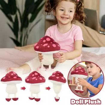 Комическая периферийная ходячая успокаивающая кукла, плюшевая спящая кукла, украшения, подарок, милый бег One Size красный