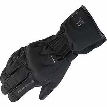 Komine AIRGEL Protective Winter Gloves for Motorcycles Black S GK-828 1273 For Spring/Autumn/Winter Waterproof Cold Protection CE Standard Stretch Mat