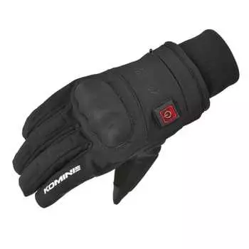 Komine Cycling Unisex Adult Motorcycle EK-216 12V Protect E-Gloves Black L