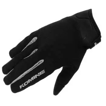 Komine GK-1683 Ride Mesh Gloves for Motorcycles Alecia Black Silver L