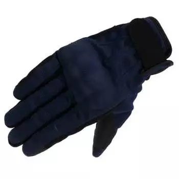 Komine GK-2493 Protective Vintage Mesh Gloves for Motorcycles Navy S