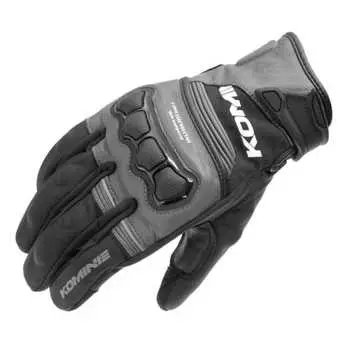 Komine GK-856 High Protect Leather Windproof Gloves for Motorcycles HG Dark Gray 3XL