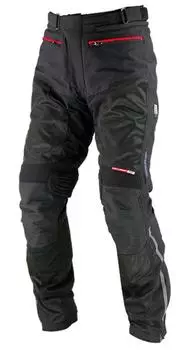 KOMINE Мотоциклетные туристические сетчатые штаны Rema Black LB 706 для осени и зимы. Защитный сетчатый материал. Стандартный эластичный материал CE - PK-711. Весна, лето, чёрный