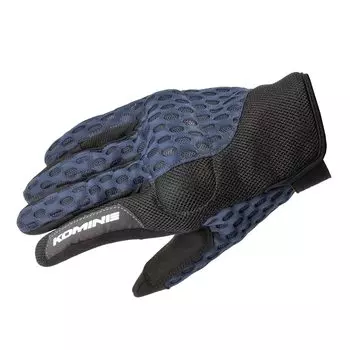 Komine Motorcycle Gloves Protective Cooling Mesh Gloves Navy L GK-243