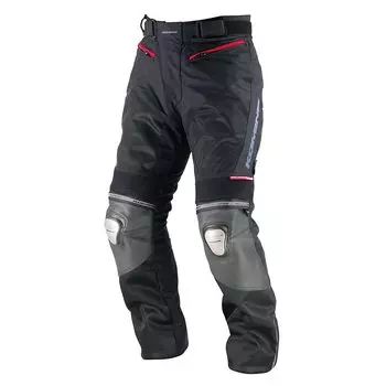 KOMINE титановые кожаные сетчатые штаны для мотоциклов Riga Black L 705 для осени и натуральная кожа сетчатый материал CE стандарт эластичный материал титан чёрный